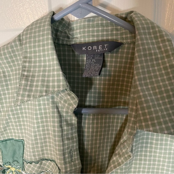 Patchwork button down top - Picture 2 of 4